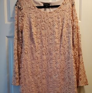 Pink lace dress